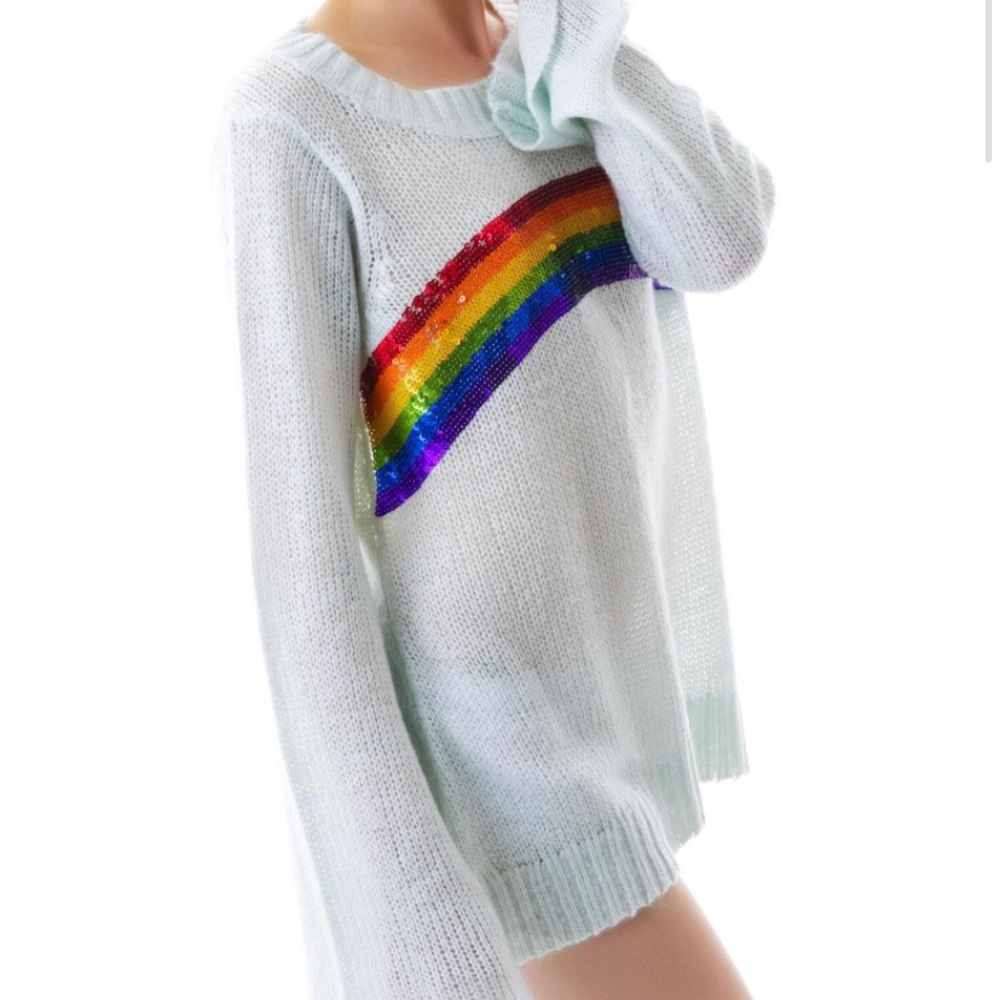 SOLDOUT Couture Antique Sequin Rainbow Sweater